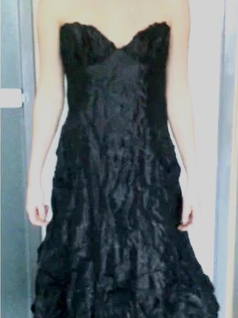 NWT Vintage Nicole Miller Collection Metallic Strapless Evening Gown Dress 6 USA